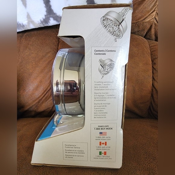 New Moen Caldwell Chrome Showerhead - Picture 3 of 3